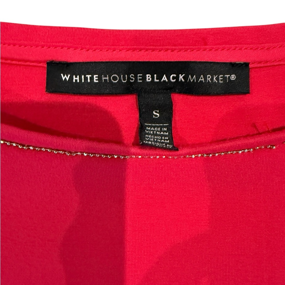 White House Black Market Vibrant Fuchsia Shift Dress - Picture 3 of 9